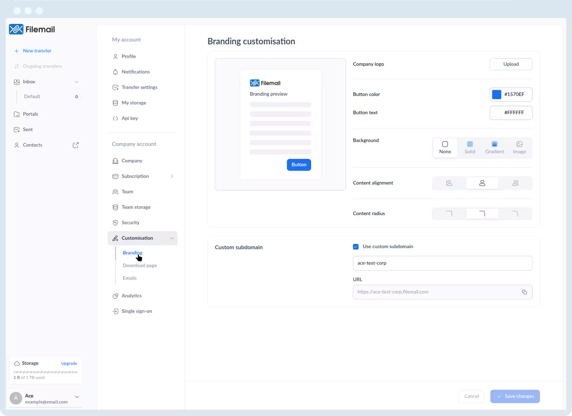 カスタマイズ - ブランディング