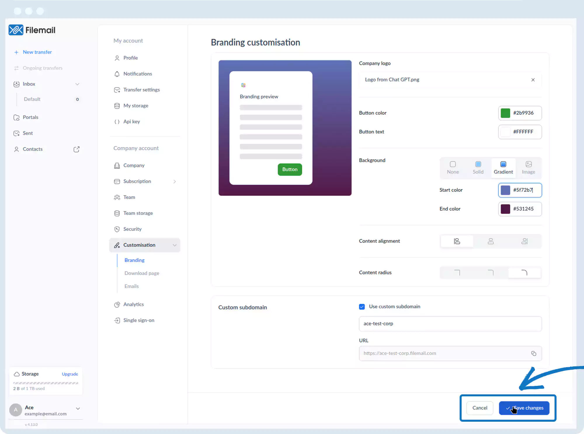 カスタマイズ - ブランディング