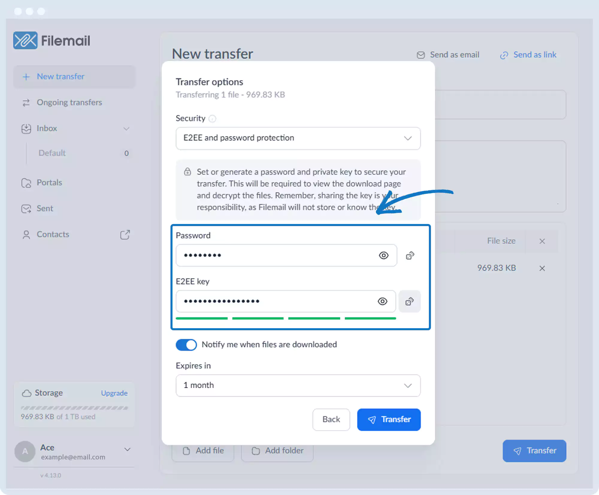 E2EE 和密码保护