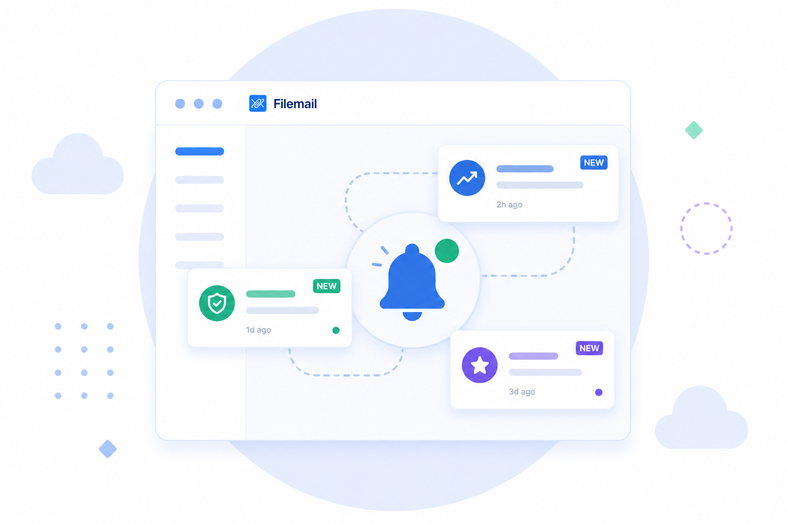 Filemail newsfeed