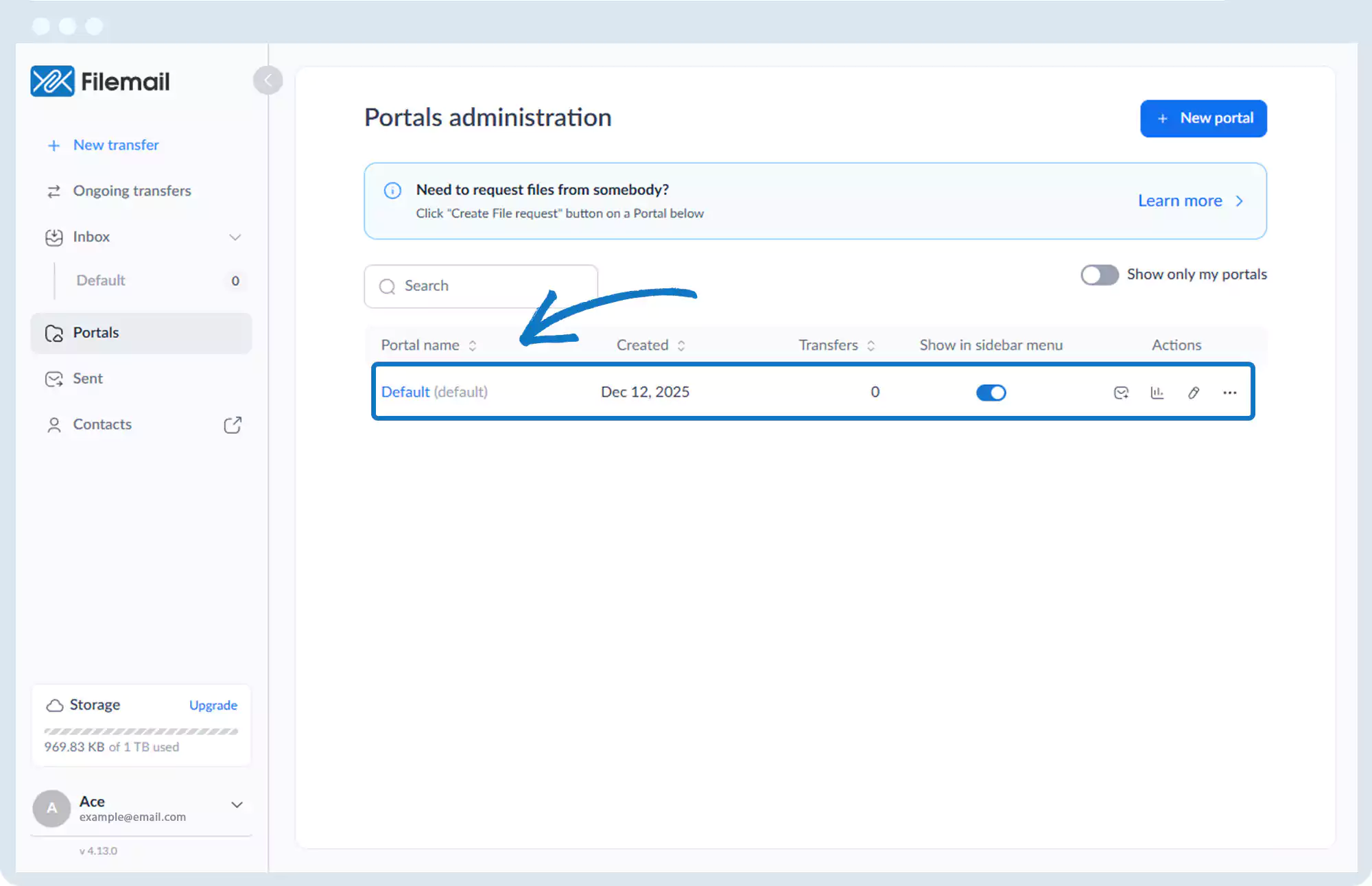 接收文件 - 文件请求