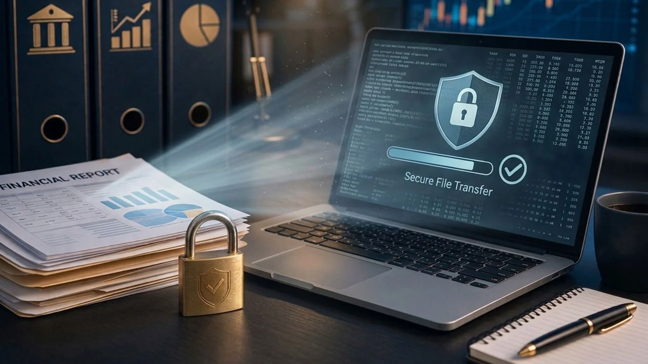 Veilig delen van bestanden voor financiële diensten