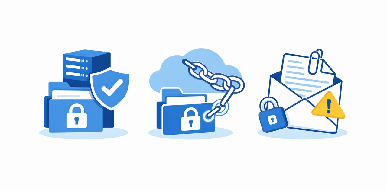 Beveiligde bestandsoverdrachtmethoden voor financiële diensten