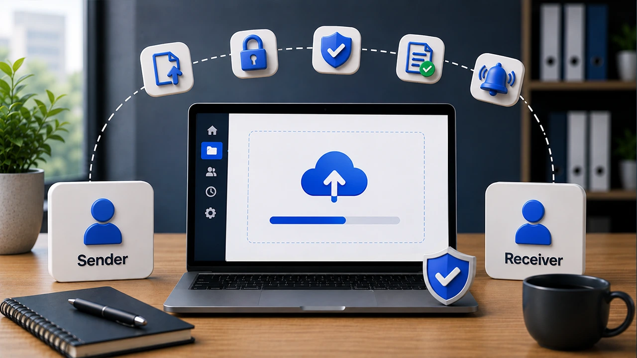 how to receive large files from clients securely