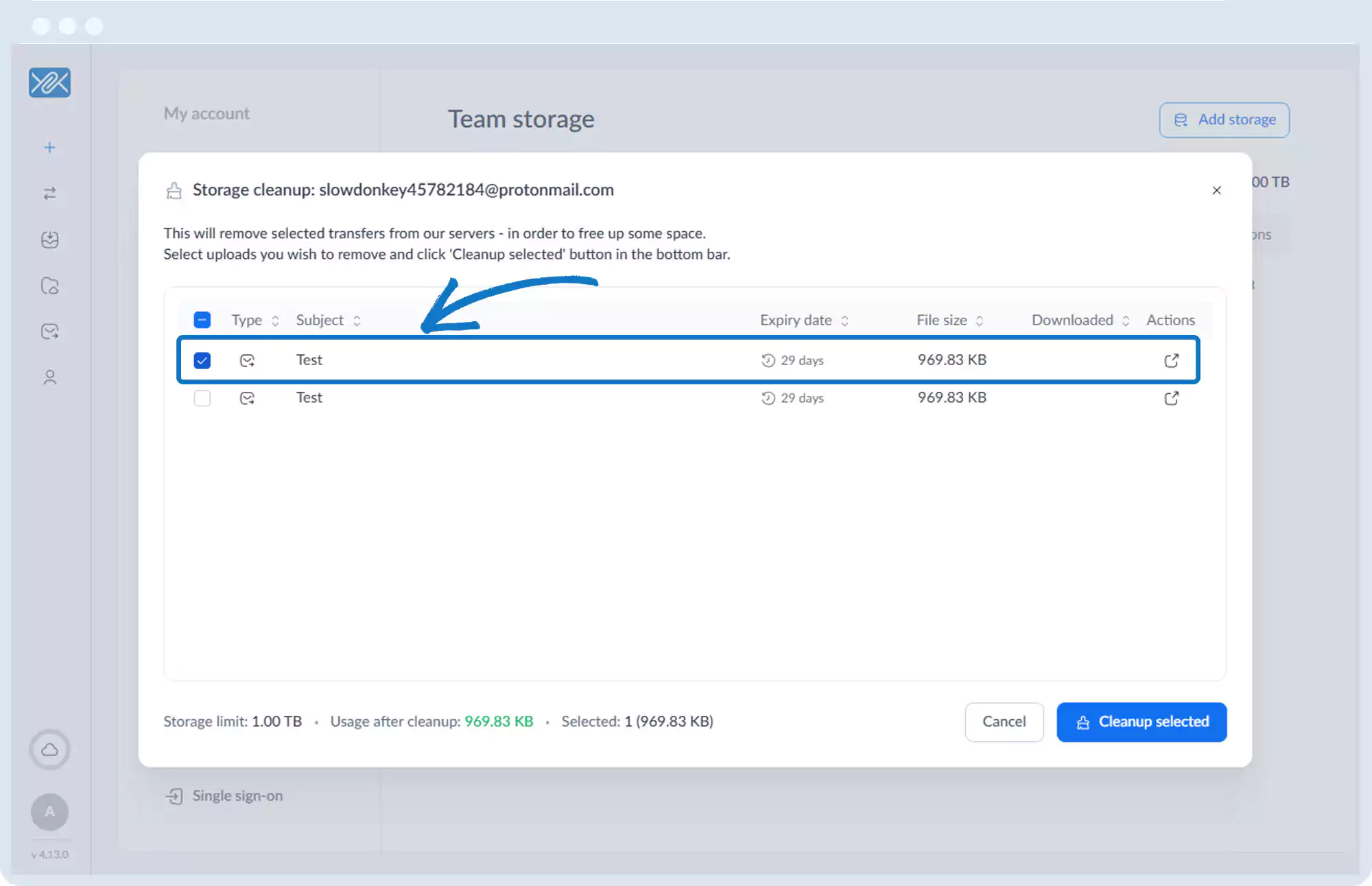 存储 - 清理小组成员存储
