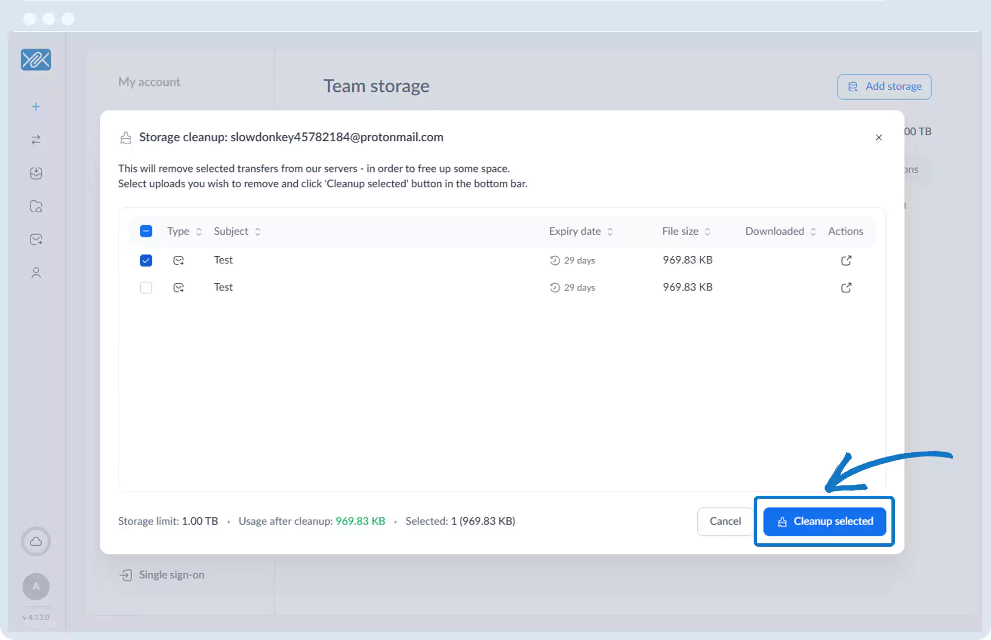 存储 - 清理小组成员存储