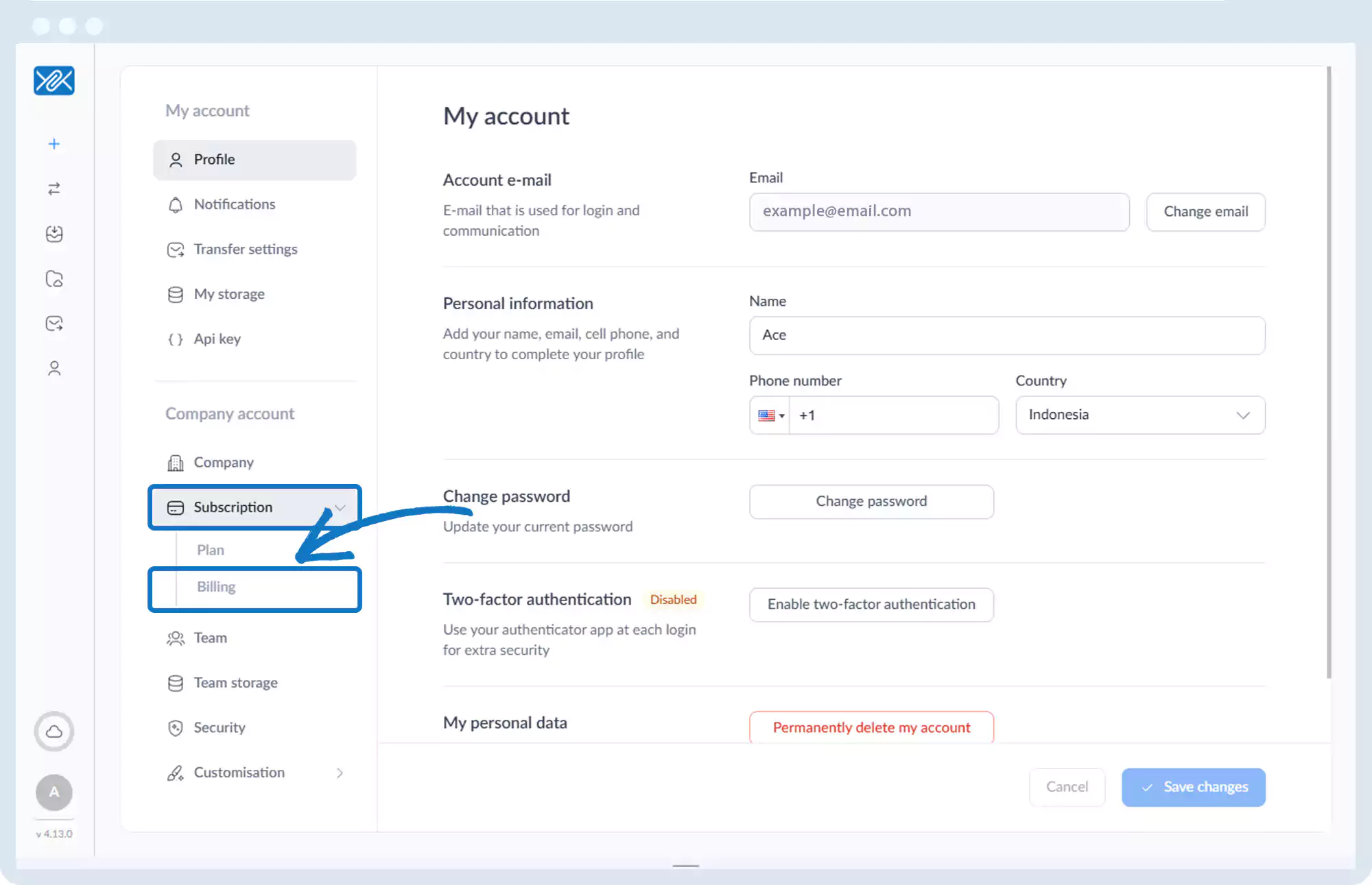 订阅 - 账单历史记录