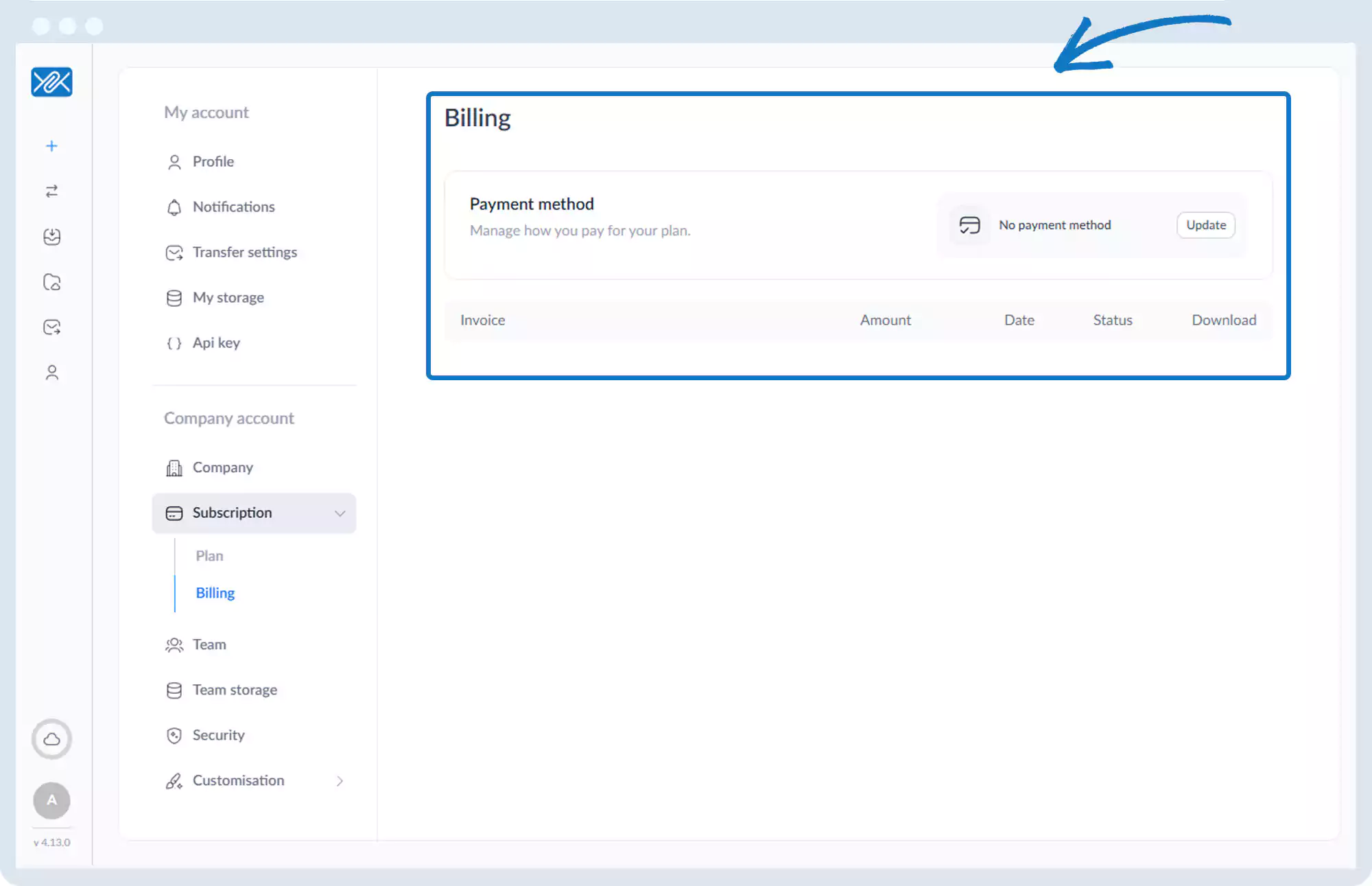订阅 - 账单历史记录