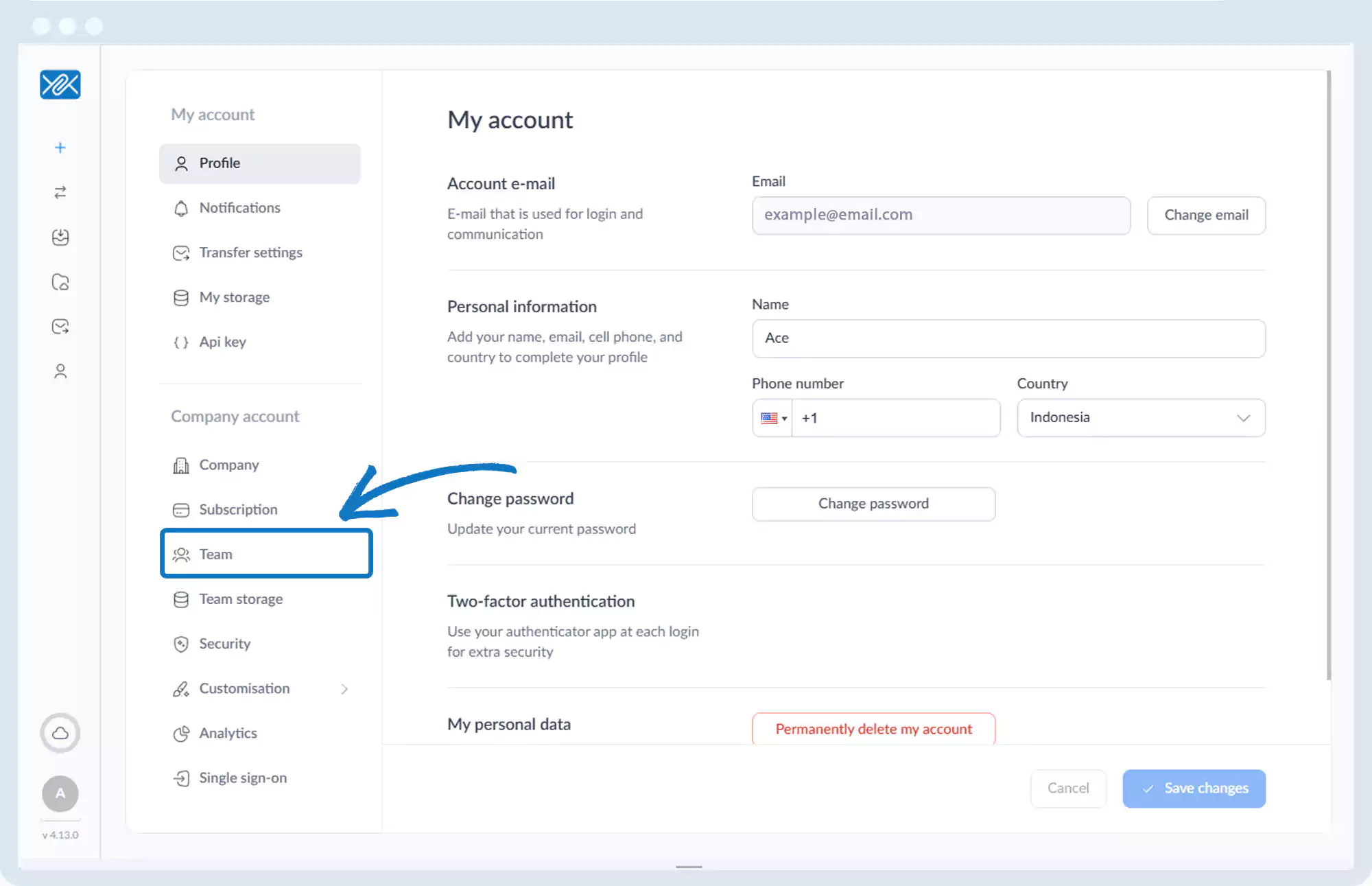 团队 - 添加其他用户或管理员