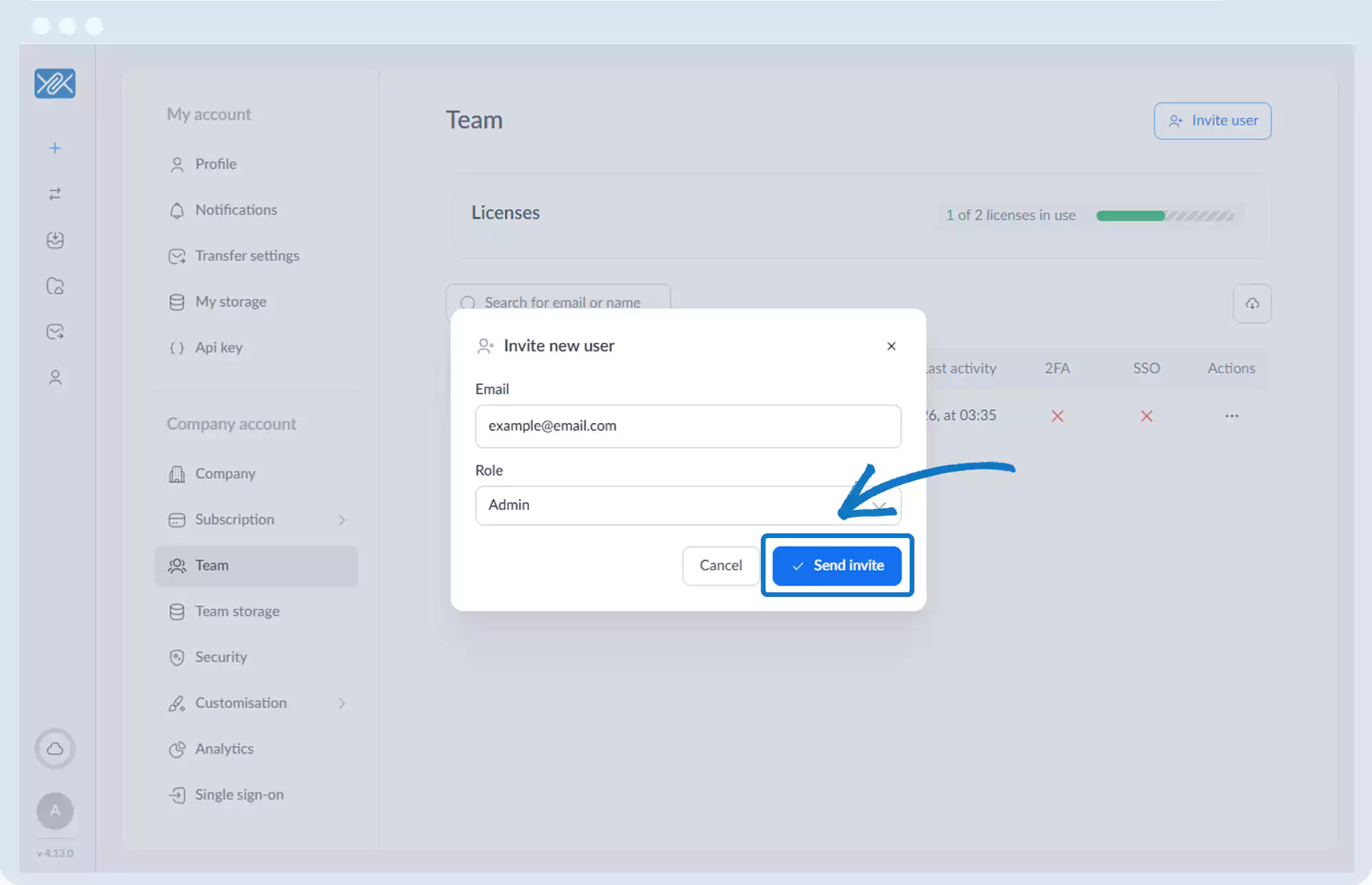 团队 - 添加其他用户或管理员