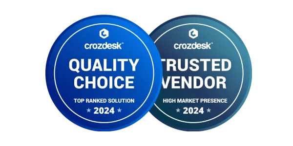 CrozDesk Quality Choice Trusted Vendor Awards