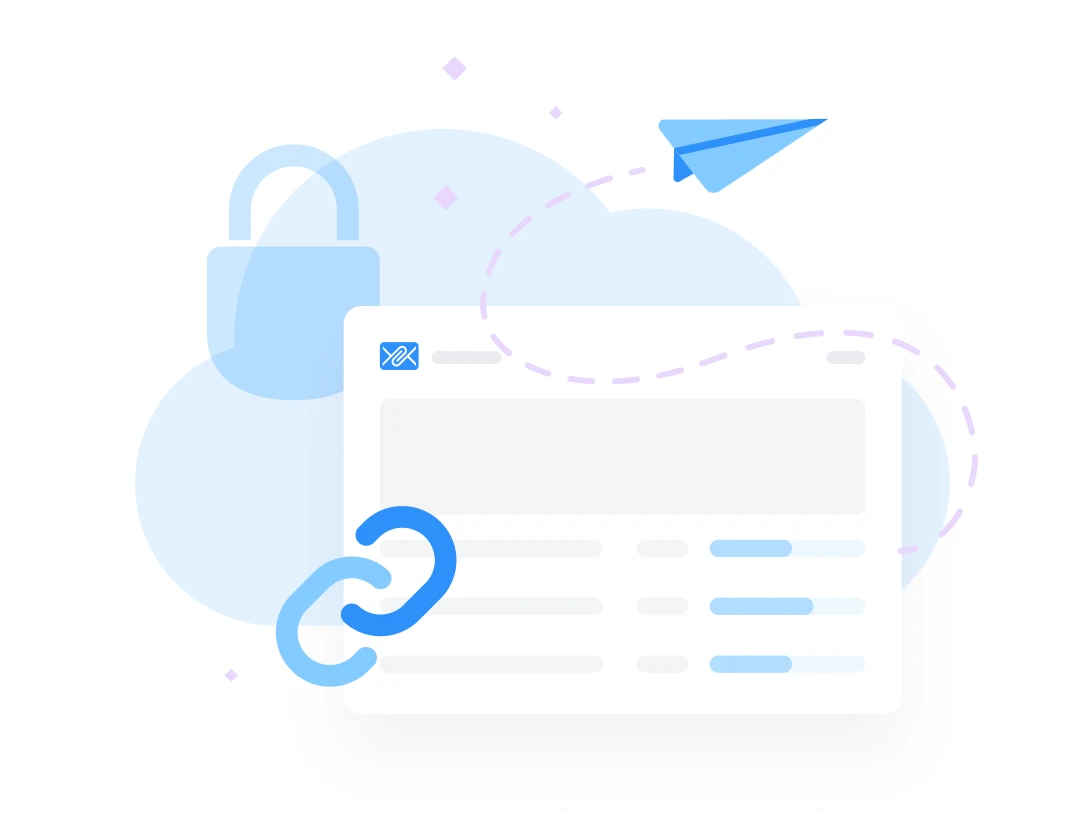 share files using a secure shareable link